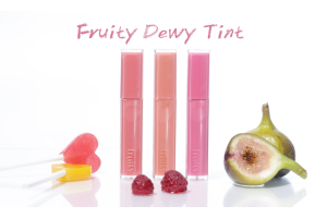 Dewy lip stain with a clear and moist finish