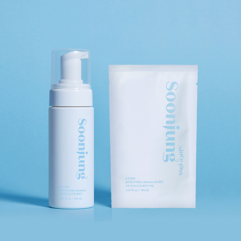 [DUO SET] SoonJung pH 6.5 Whip Cleanser 150ml & Refill