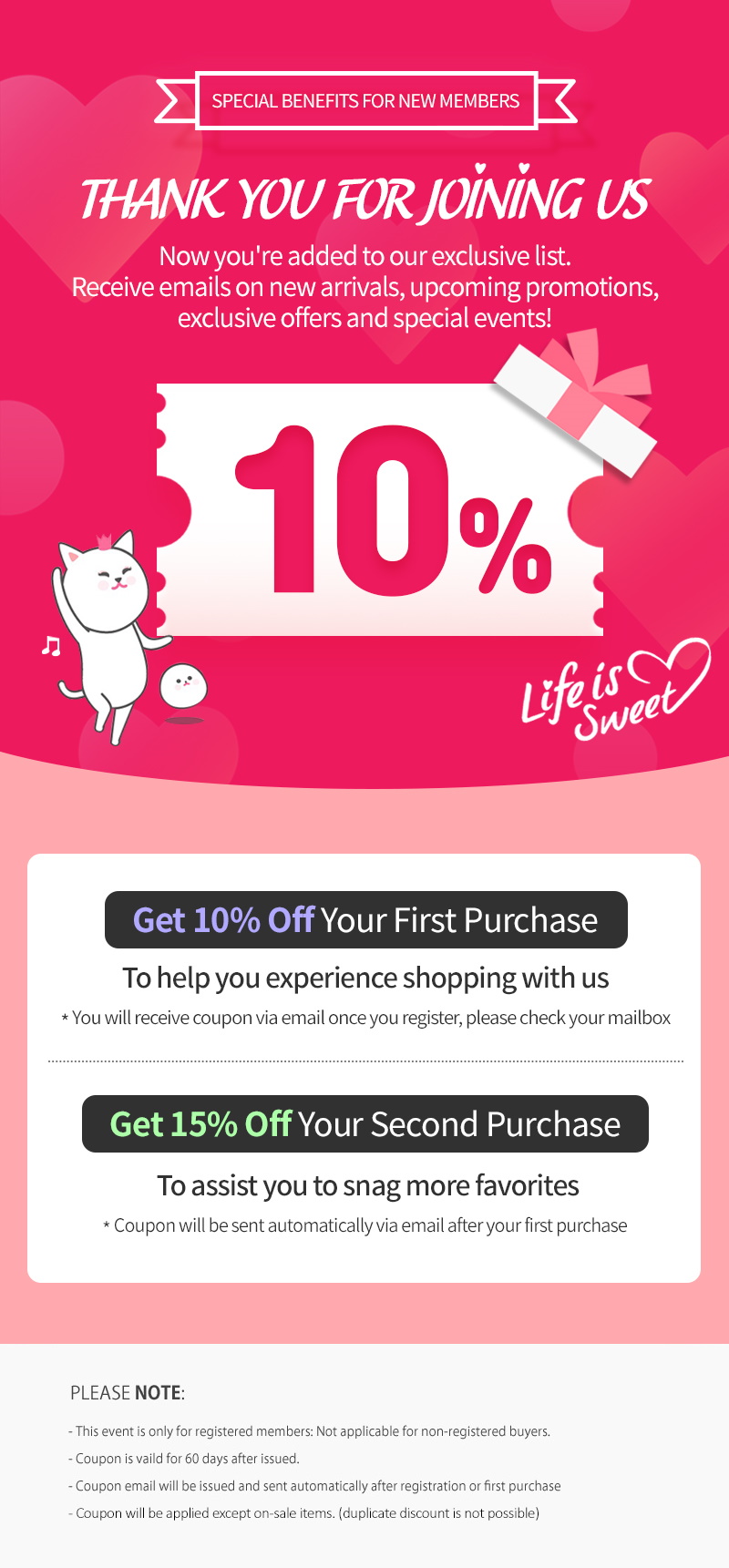 New shop user coupon