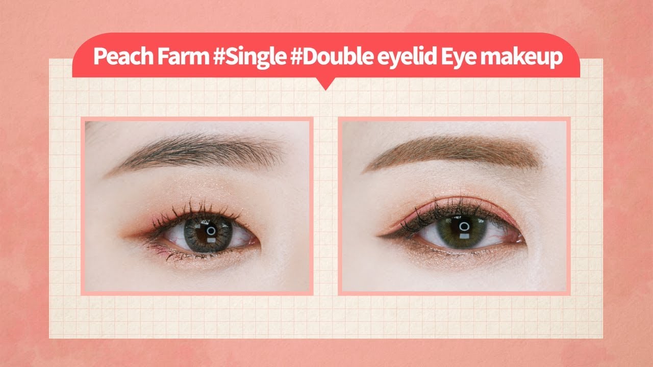 Play Color Eyes Peach Farm #Single #Double eyelid Eye makeup