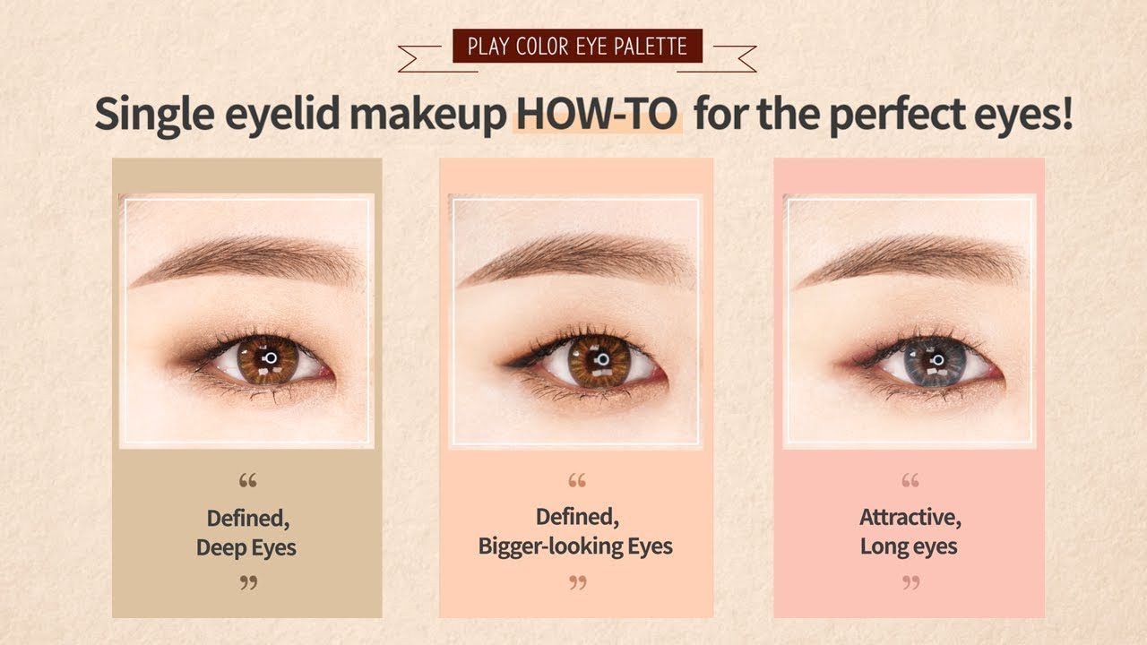 Single eyelid makeup HOW-TO for perfectly made up eyes!