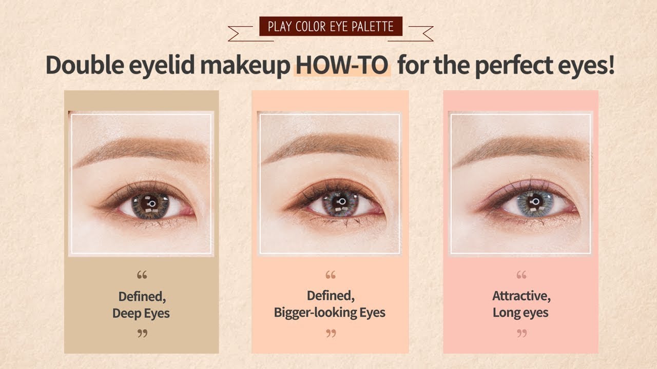 Double eyelid makeup HOW-TO for perfectly made up eyes!