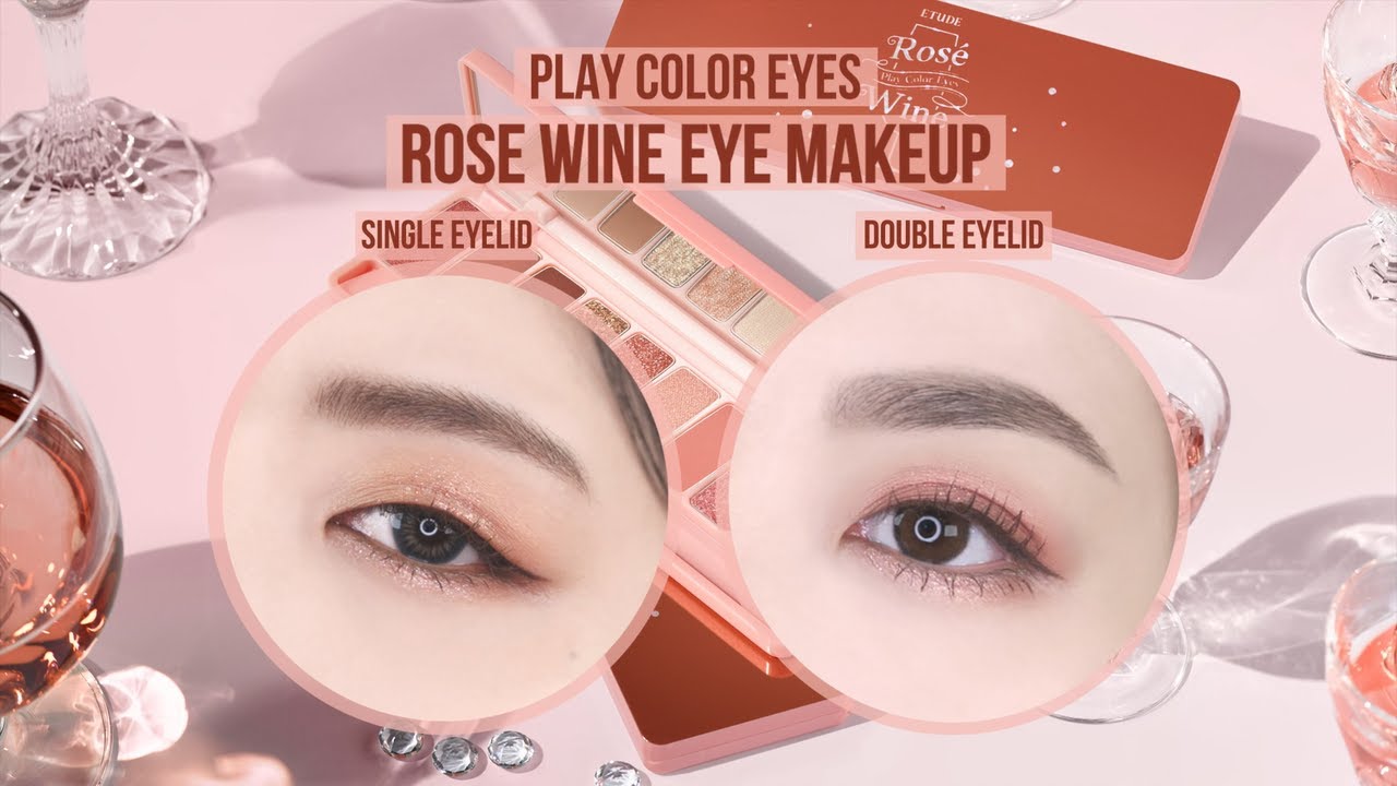 Play Color Eyes Rosé Wine Single/Double Eyelid Eye Makeup