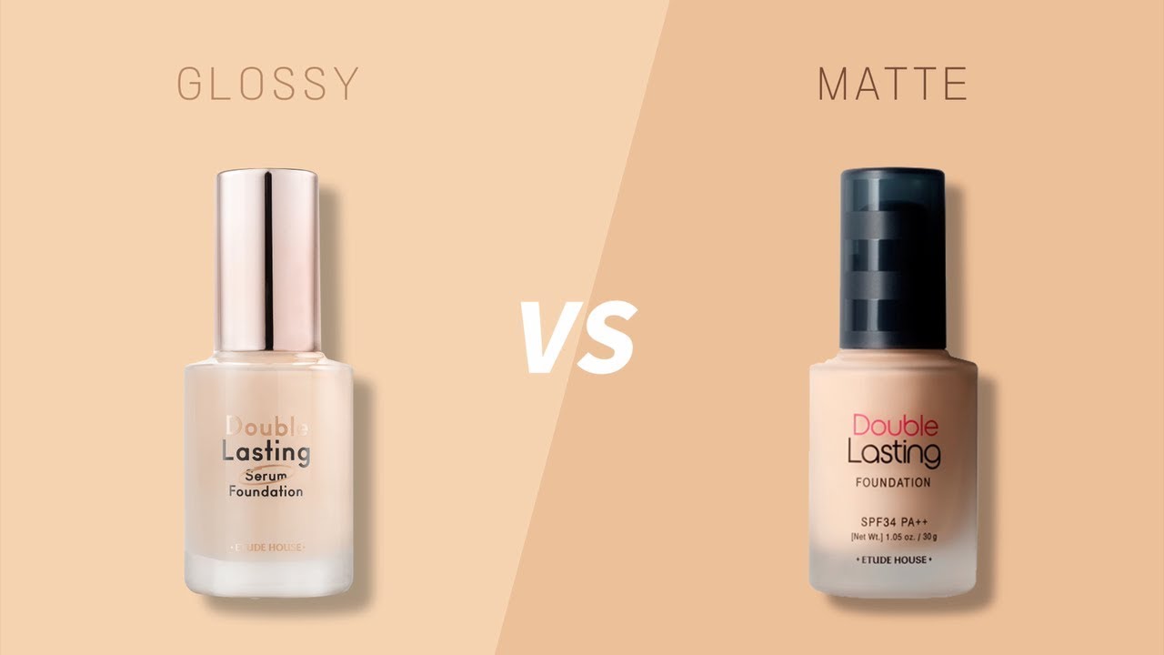  'Double Lasting Foundation' Glossy VS Matte Make-up Look 